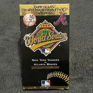 🔮 5/$25 Vintage MLB 1996 World Series Yankees Braves VHS‎